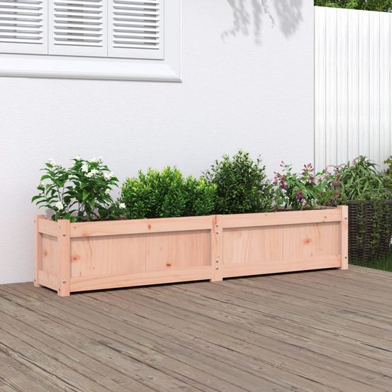 Jardinière extérieure en bois de douglas massif durable 150x31x31 cm