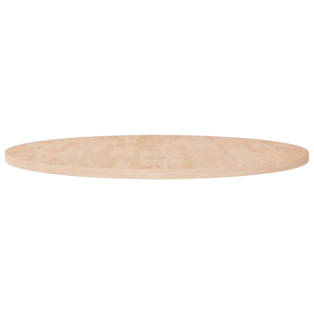 Dessus de table rond ø90x2,5 cm bois de chêne massif non traité