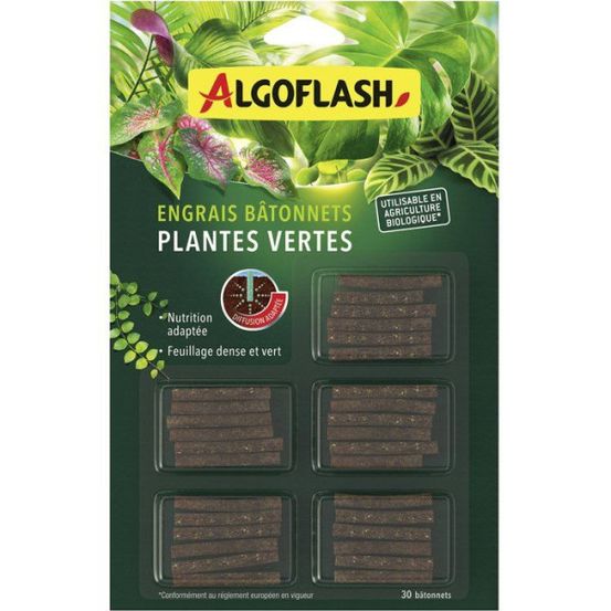 Bâtonnets engrais - - plantes vertes - 30 bâtonnets - uab