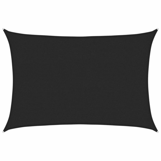 Voile d'ombrage 160 g/m² noir 2,5x4 m pehd