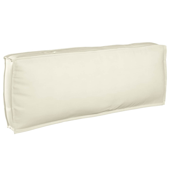 Coussin crème 120 x 40 x 12 cm tissu oxford