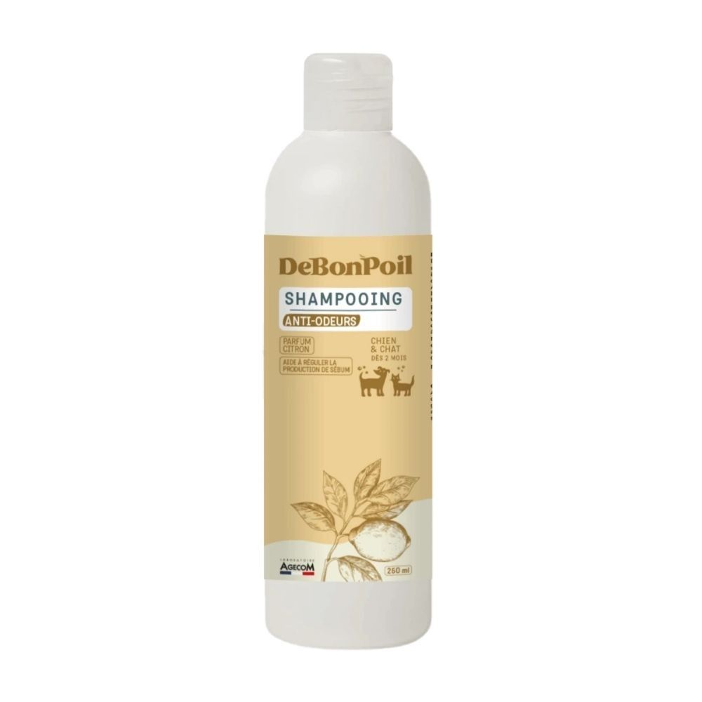 Shampooing anti-odeurs chien chat debonpoil au bicarbonate 250 ml