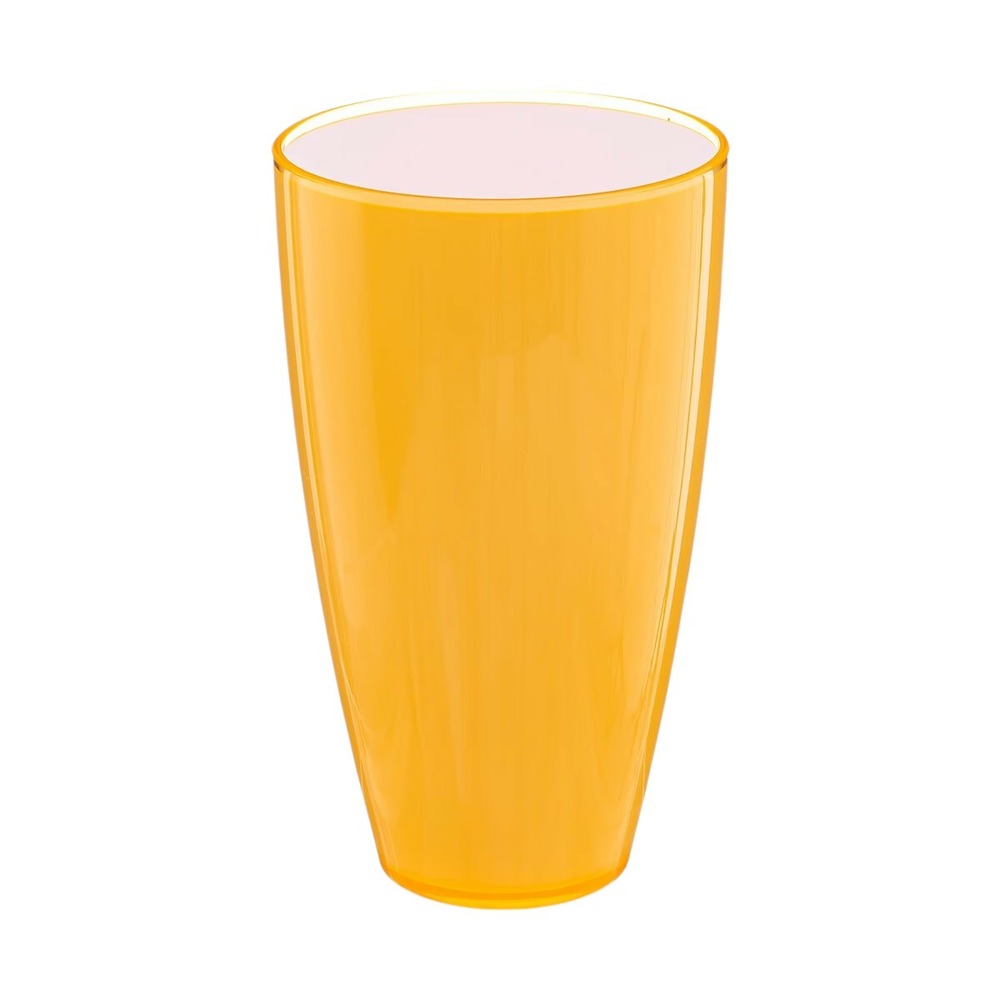 Verre 14 cm collection pastel moutarde