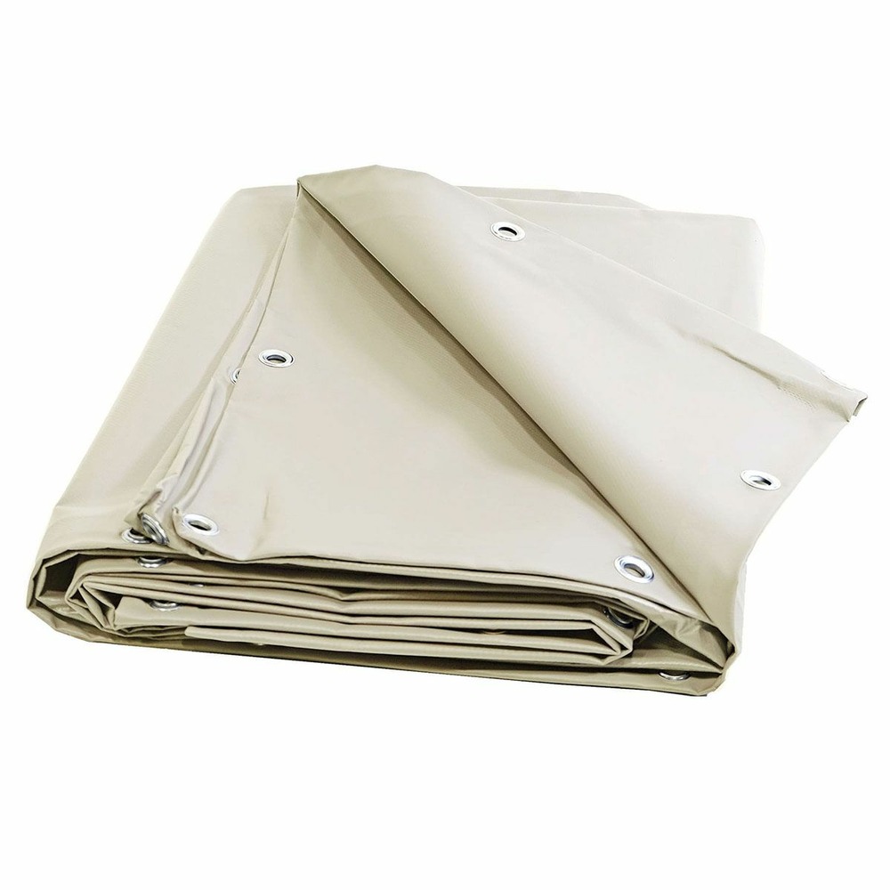 Bâche pour carport ivoire 3x6 m xp640cp - garantie 10 ans - made in france