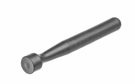 Pilon à cocktail bar up tête plate noir 34x207 mm - hendi