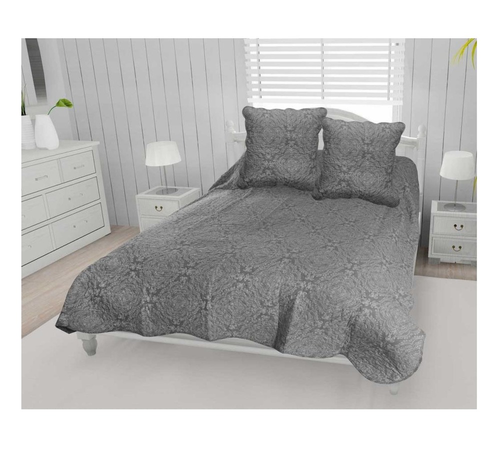 Couvre lit microfibre + taies arabesque