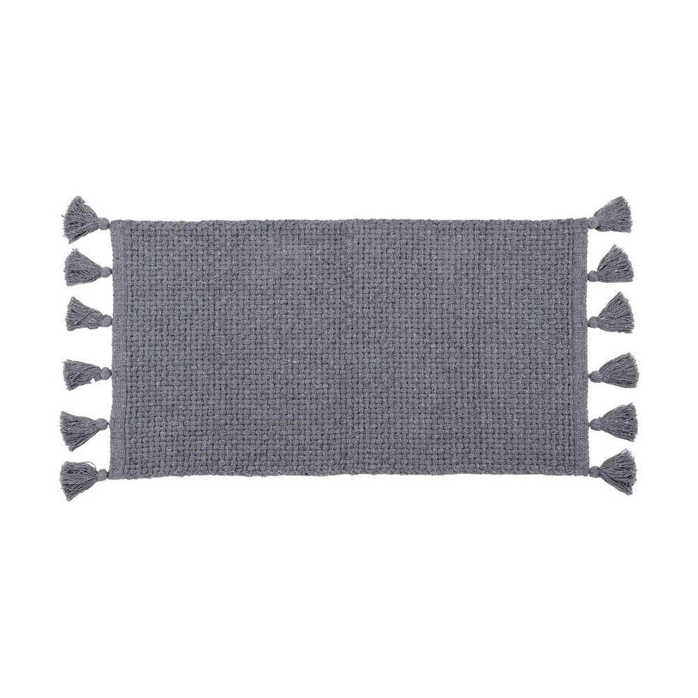 Tapis alba coton/autres fibres 45x90 cm - gris
