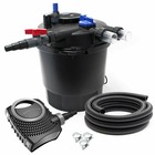 Kit set bassin 40000 litres 36 watts uvc pompe 8000 l/ tuyau 10 m kit de filtration