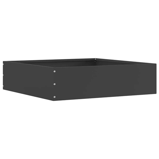 Bordure de pelouse noir 50 x 50 x 13 cm acier