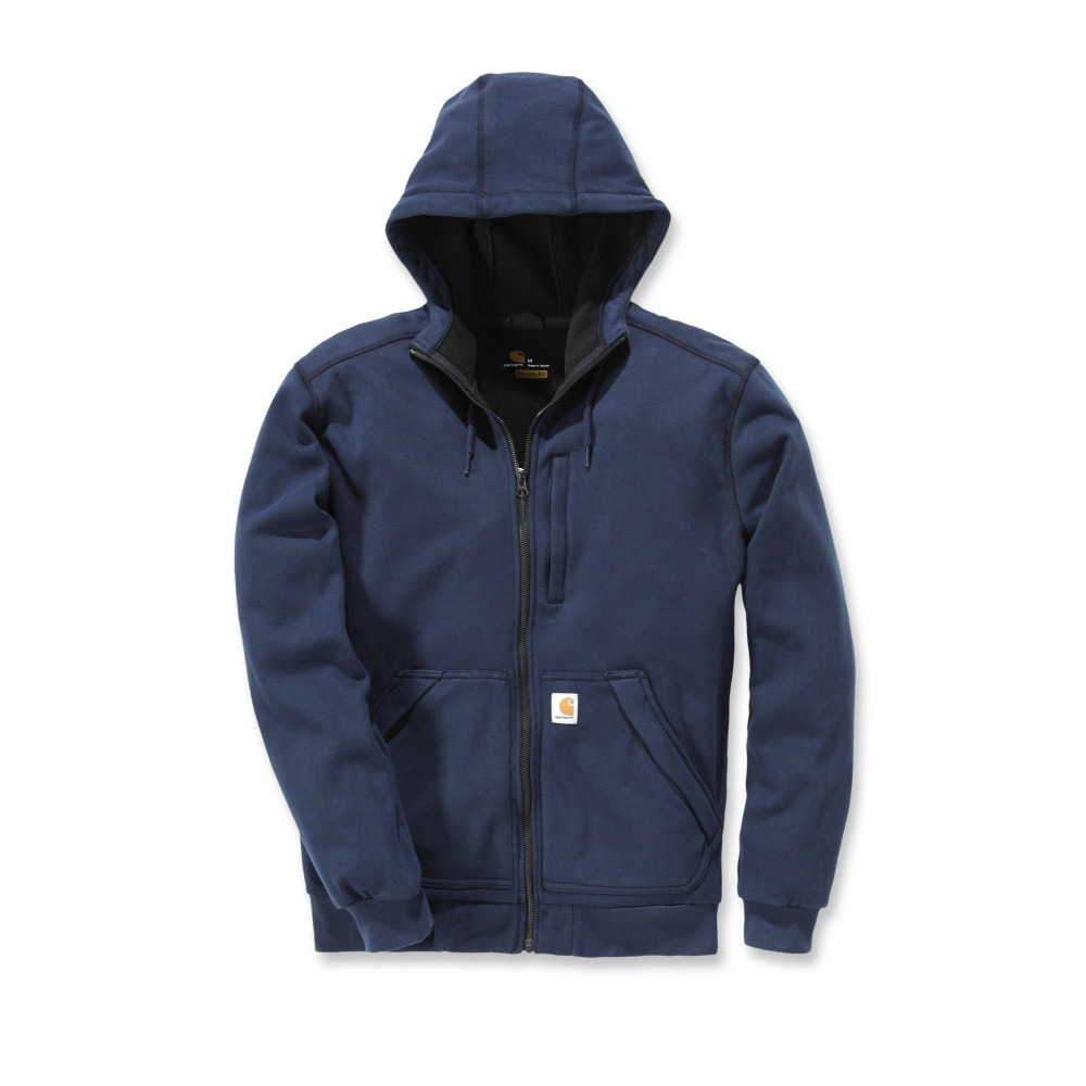 Sweat zippé coupe vent à capuche tm bleu marine carhartt s1101759412m