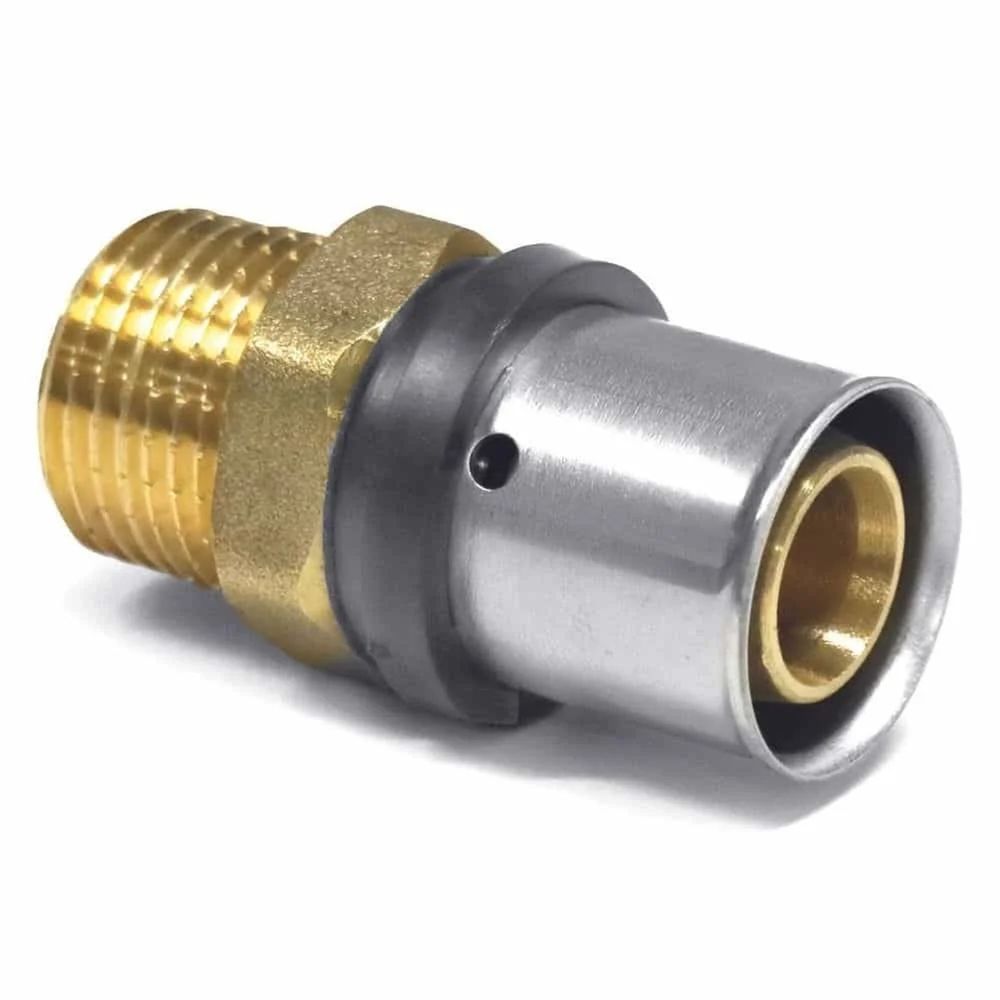 Raccord à sertir multicouche 16mm x 1/2' ag - plomberie facile et sécurisée