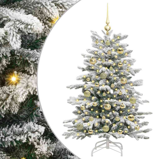 Sapin de noël artificiel à branches articulées blanc 120 cm