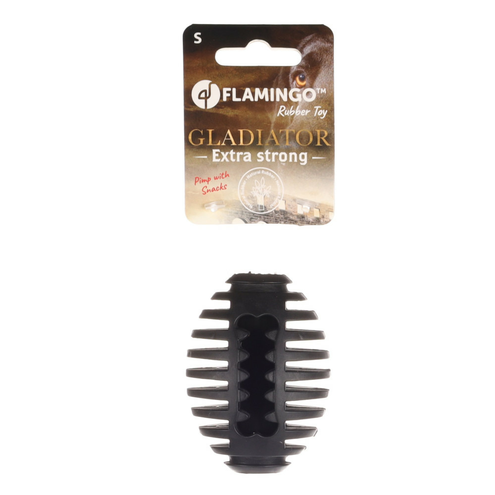 Jeux pour chien gladiator rugby s noir 8 cm ø 5.8 cm extra strong