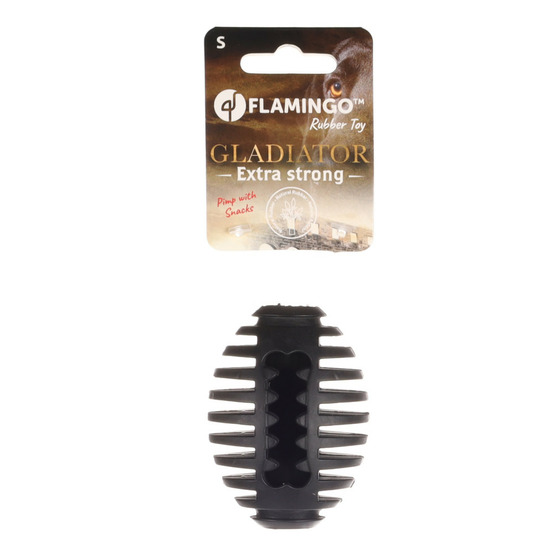 Jeux pour chien gladiator rugby s noir 8 cm ø 5.8 cm extra strong