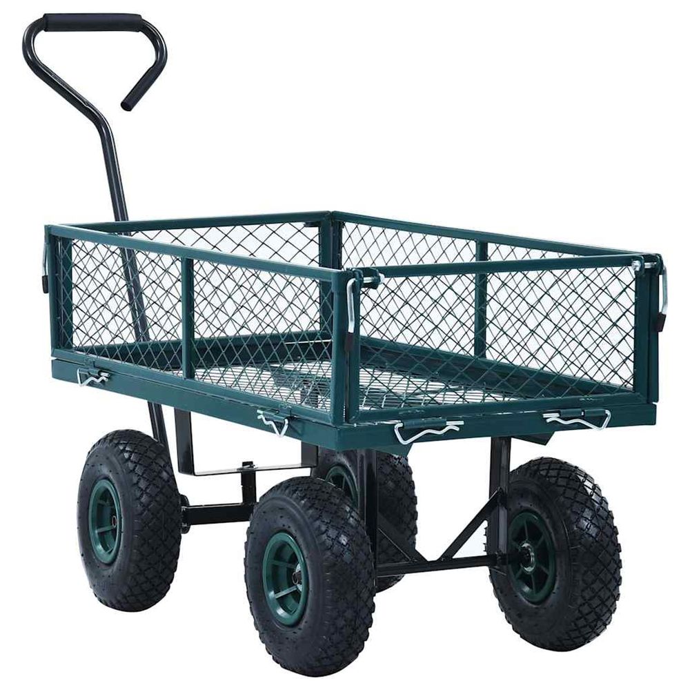 Chariot à main de jardin vert 250 kg