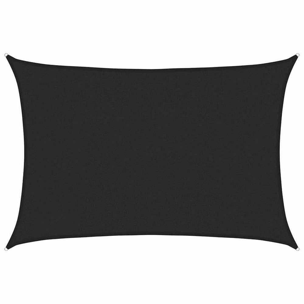 Voile d'ombrage 160 g/m² noir 3x4,5 m pehd