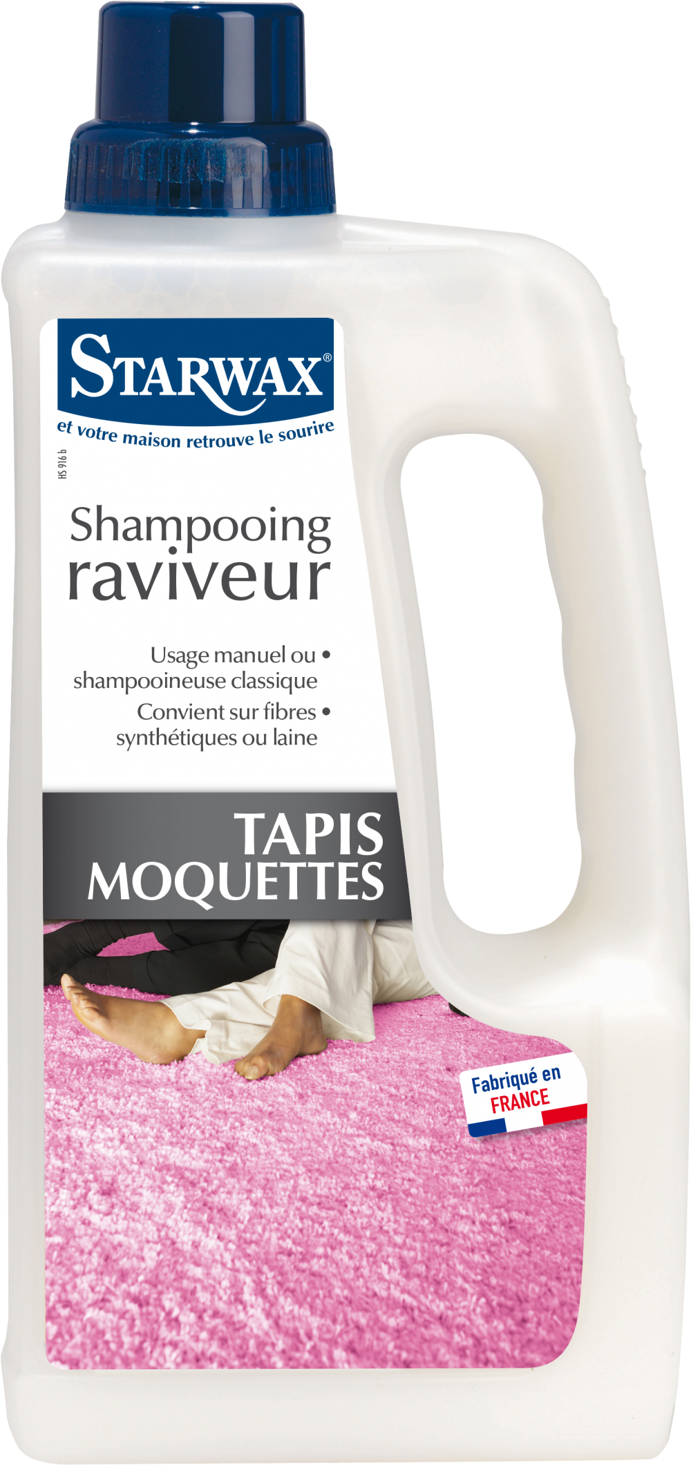 Shampooing raviveur tapis moquettes starwax 1 l