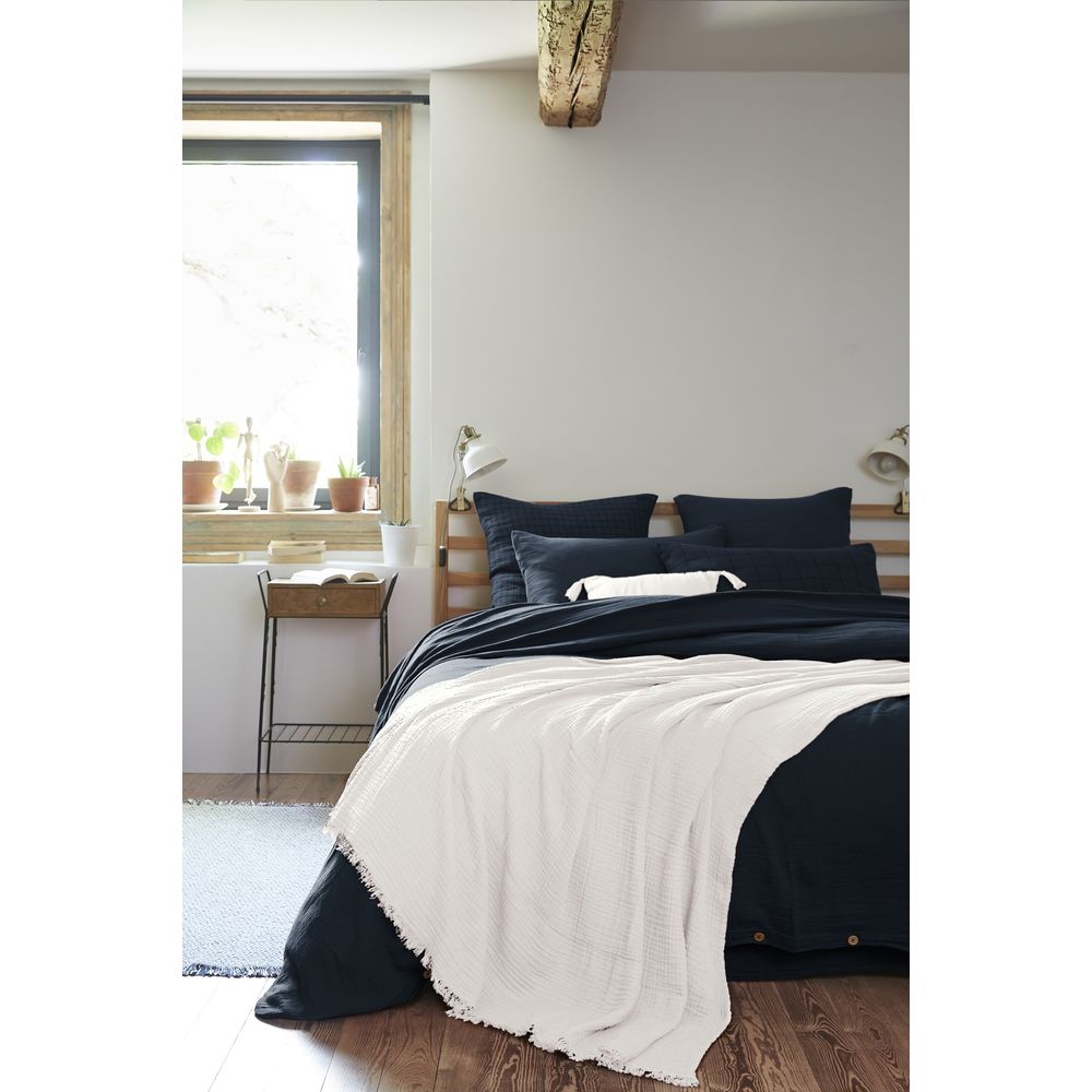 Plaid quadruple gaze de coton gaia