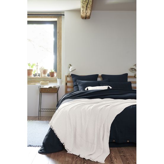 Plaid quadruple gaze de coton gaia
