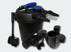 Kit de filtration à pression 6000l uv 11 watts pompe fontaine ecumeur