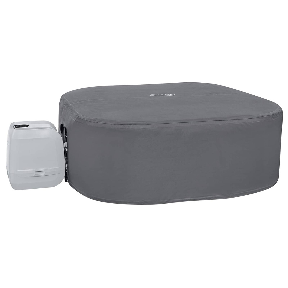 Housse gris 180 x 180 x 71 cm pvc et pom