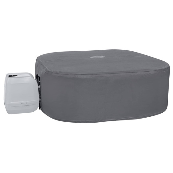 Housse gris 180 x 180 x 71 cm pvc et pom