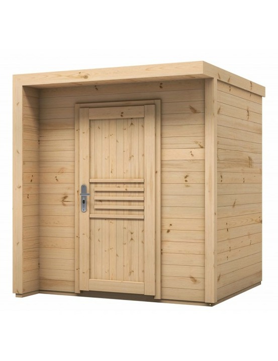 Maison de jardin bratek en bois épicéa bardeau noir 203,8x201,9 h. 229 cm-sans le plancher--