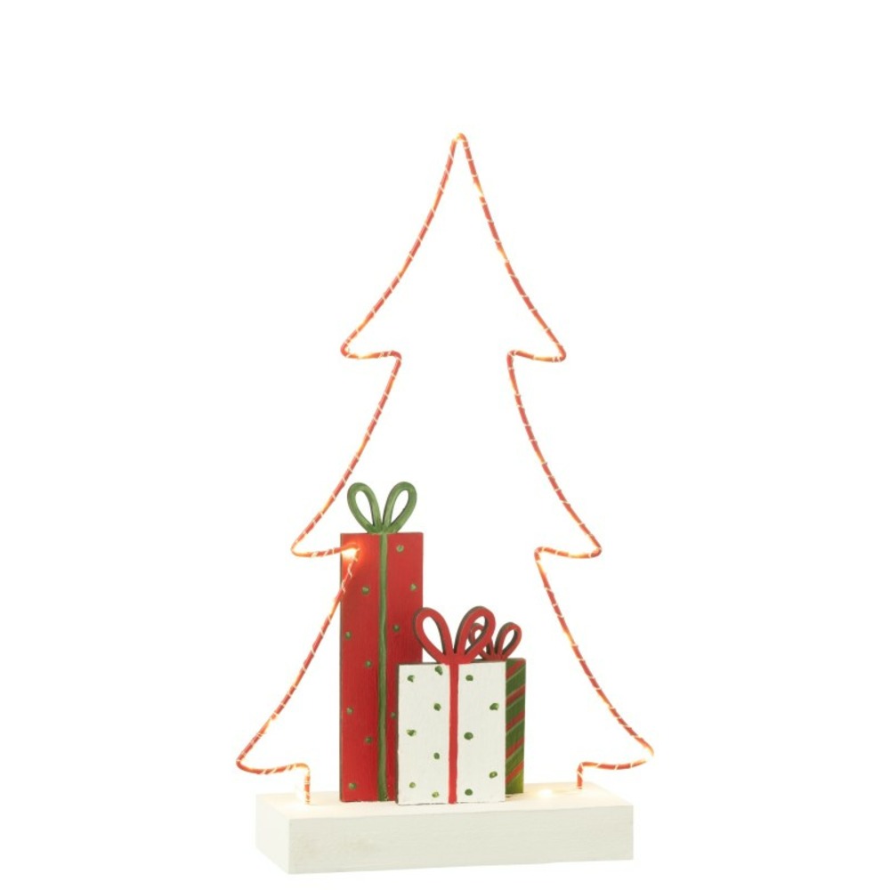Sapin de noël en bois multicouleur 20x7x34 cm h34