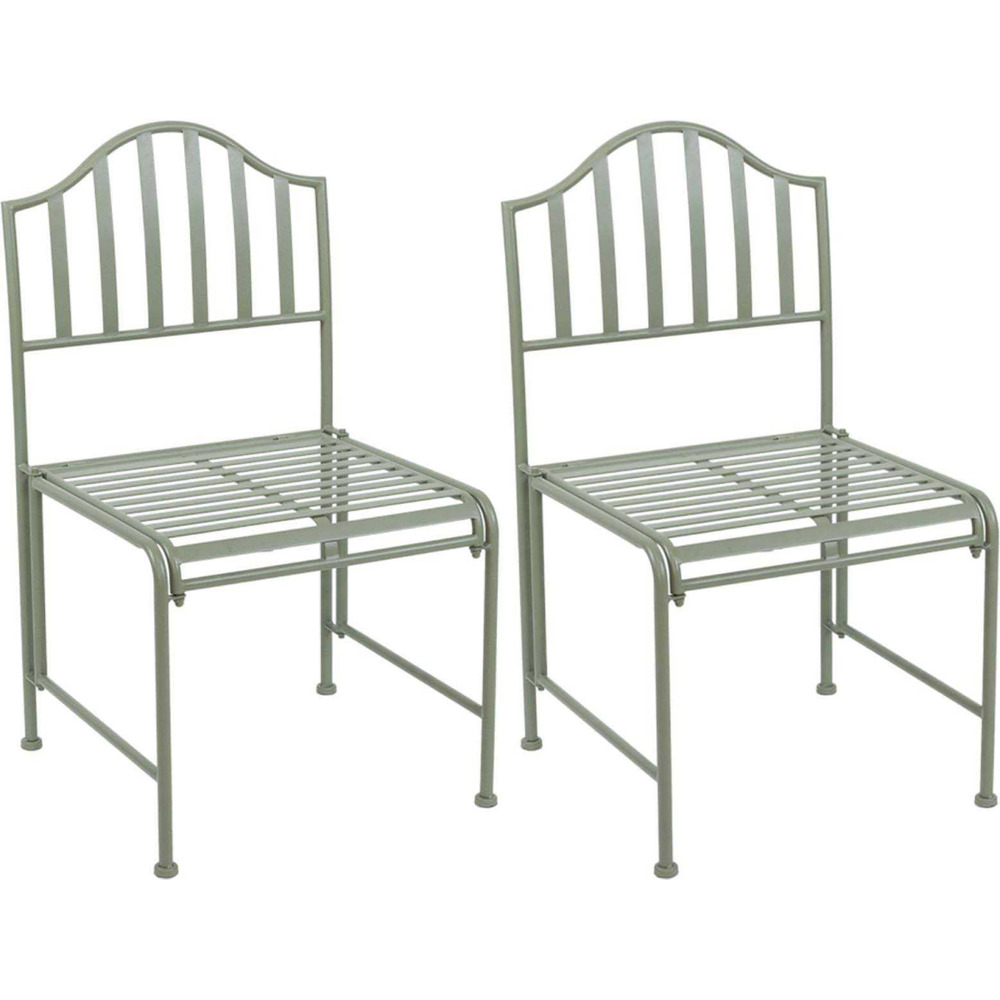 Chaise de jardin en fer verdant voyage