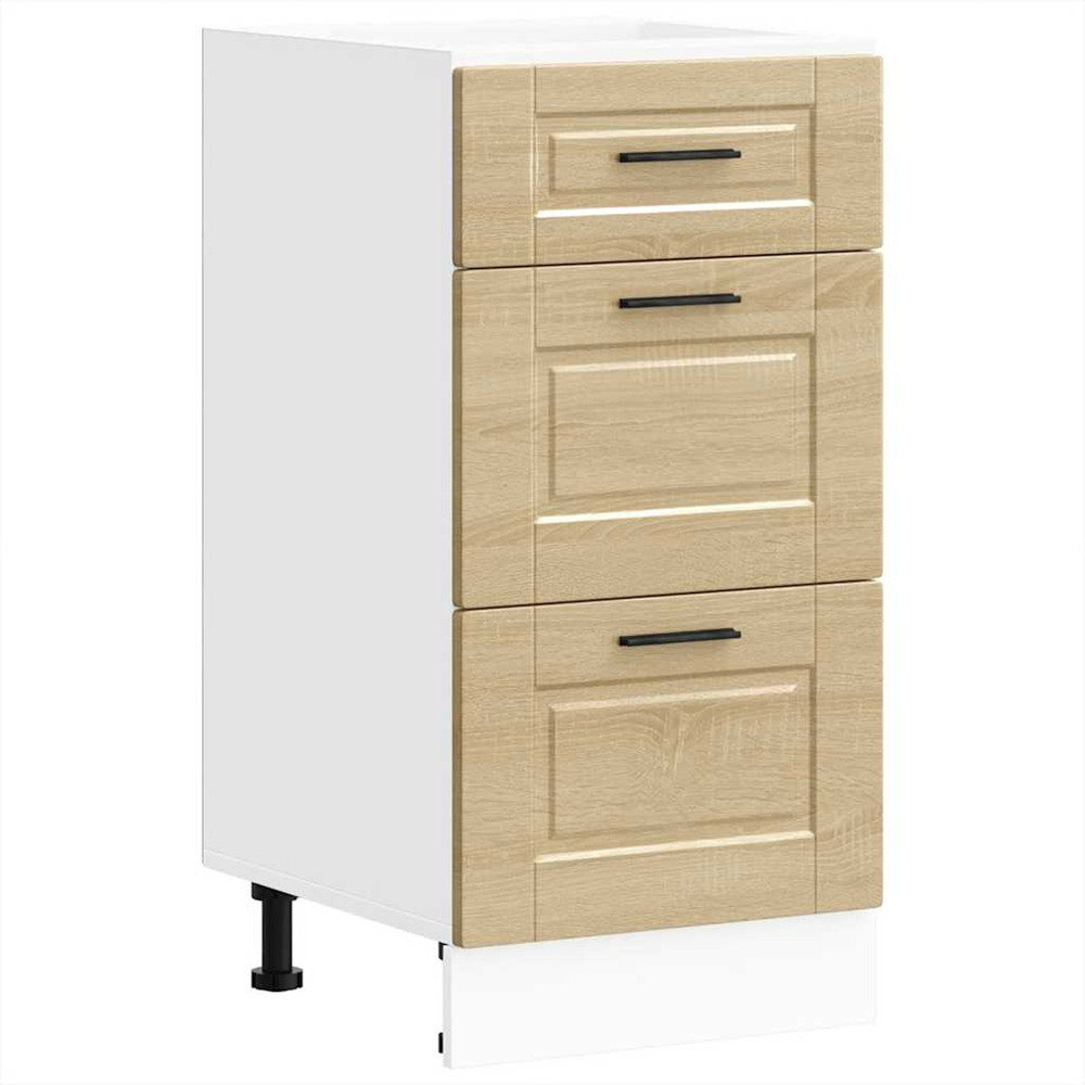 Armoire de cuisine porto chêne sonoma bois d'ingénierie