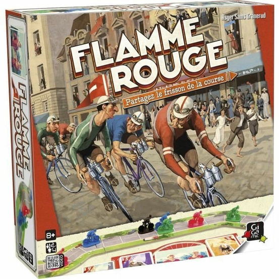 Jeu de carte flamme rouge gigamic - jeu de course rapide et tactique