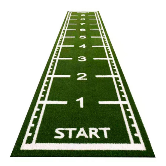 Piste de course gazon synthétique - 10 x 2 mètres - vert - 17 mm