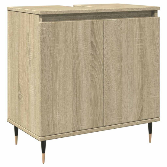 Armoire de bain chêne sonoma 58x33x60 cm bois d'ingénierie