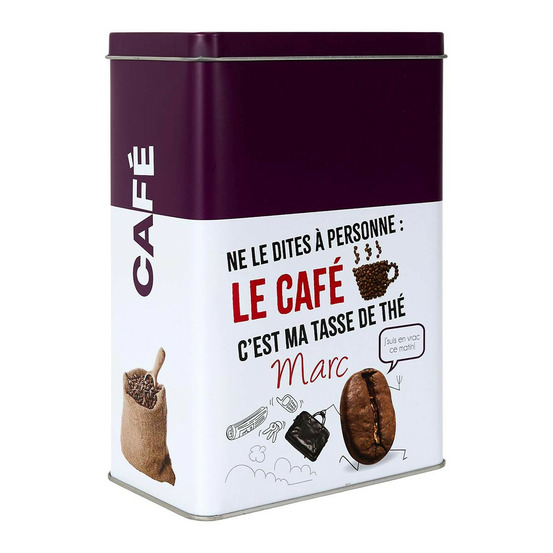 Boîte à café en métal