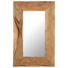 Miroir cosmétique 50x80 cm bois solide d'acacia