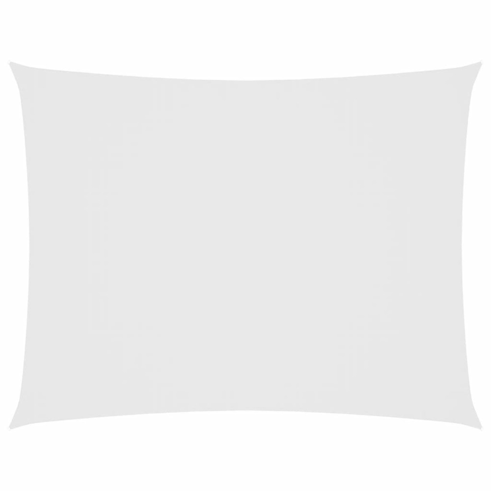 Voile de parasol tissu oxford rectangulaire 2,5x4 m blanc
