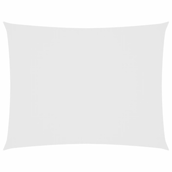 Voile de parasol tissu oxford rectangulaire 2,5x4 m blanc