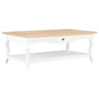 Table basse blanc 110 x 60 x 40 cm mdf