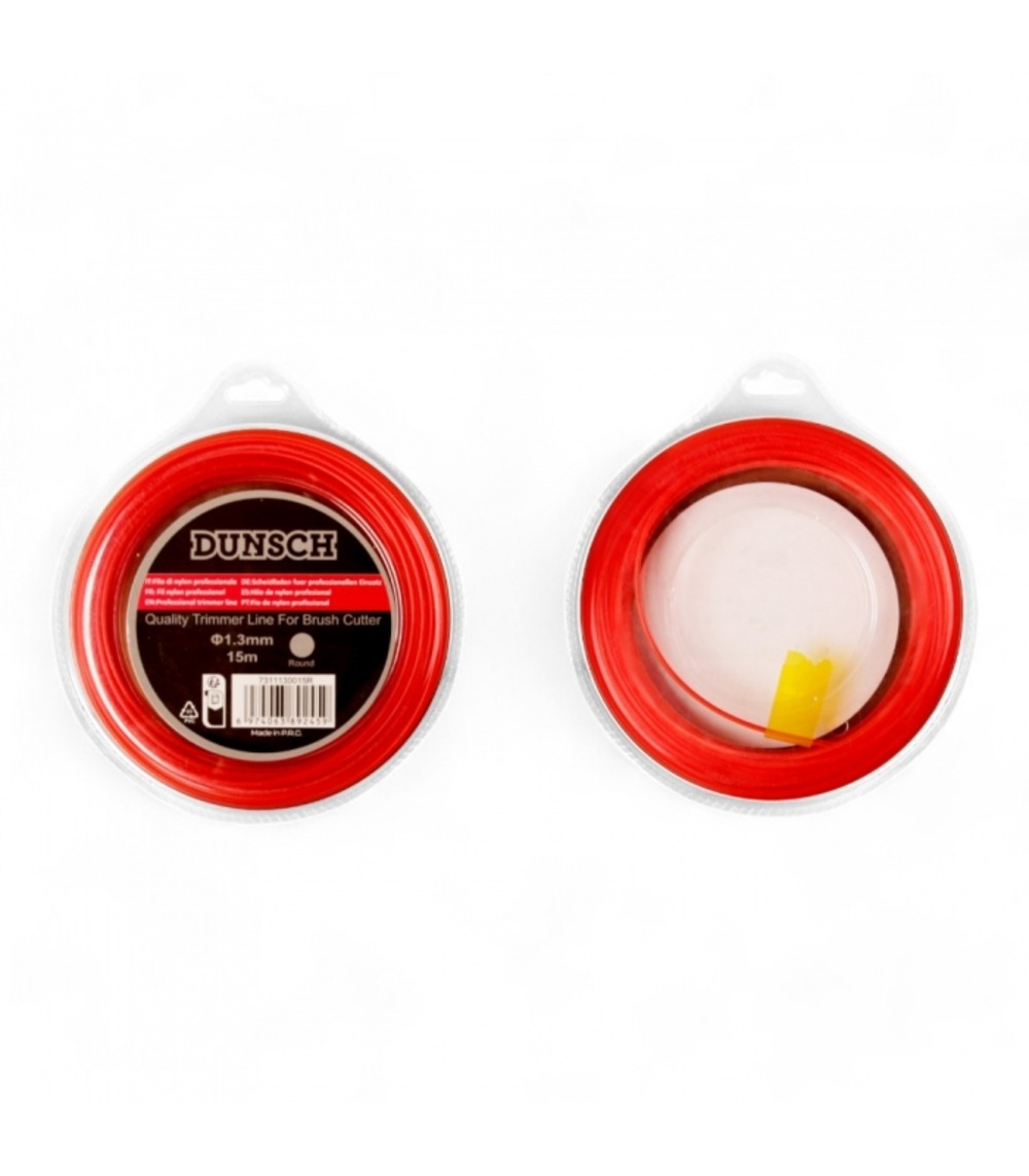 Fil pour débroussailleuse et coupe-bordure rond 1,3mm 15m - dunsch 7311130015r