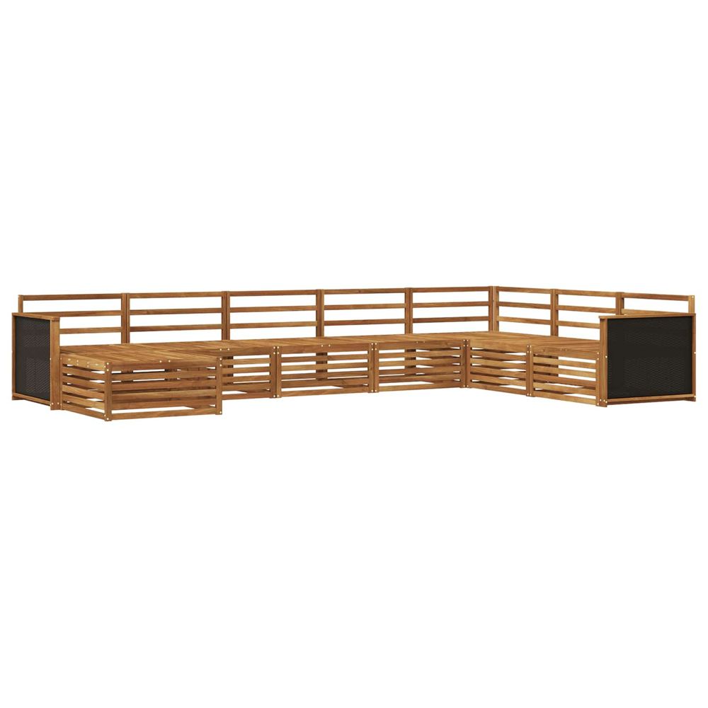 Ensemble de canapés d'extérieur 8 pc naturel