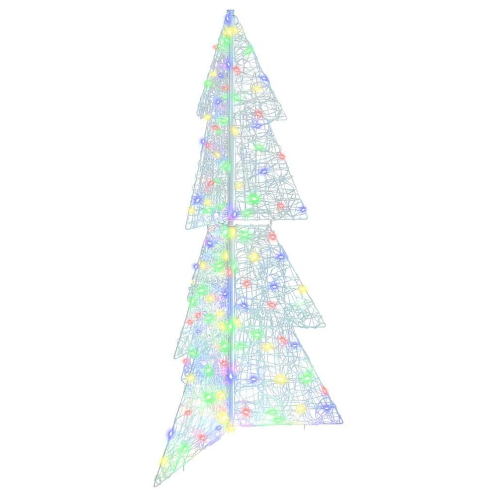 Sapin de noël 160 led multicolore 150 cm acrylique