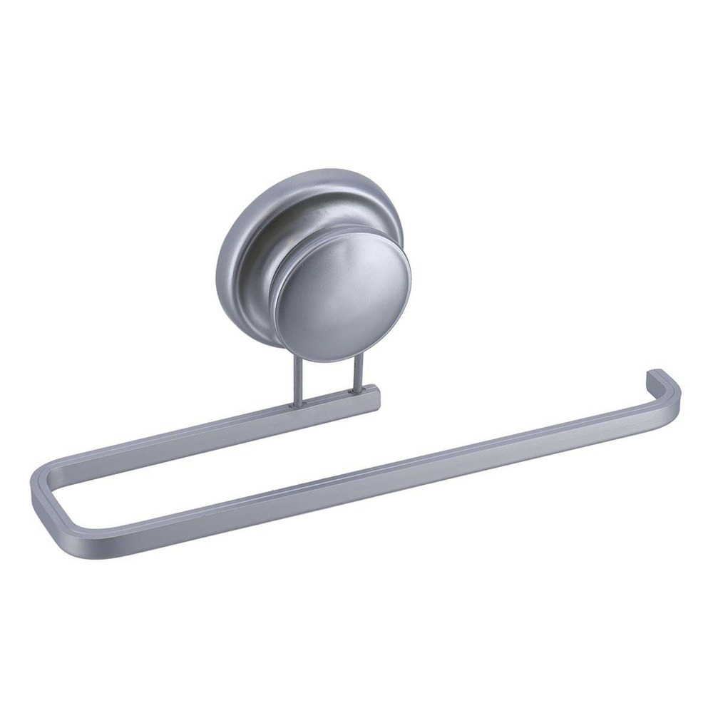 Porte serviettes aluminium sur ventouse - chrome