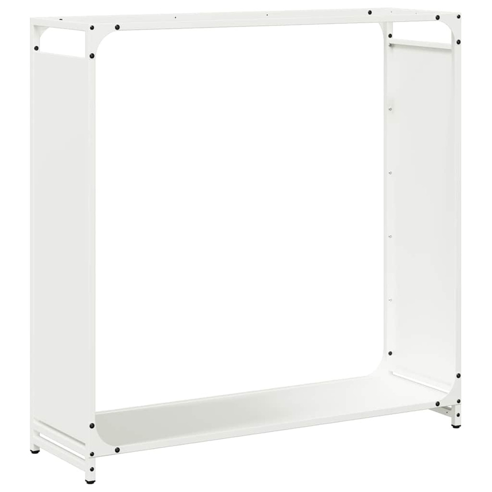 Portant de bois chauffage blanc 90x28x90 cm