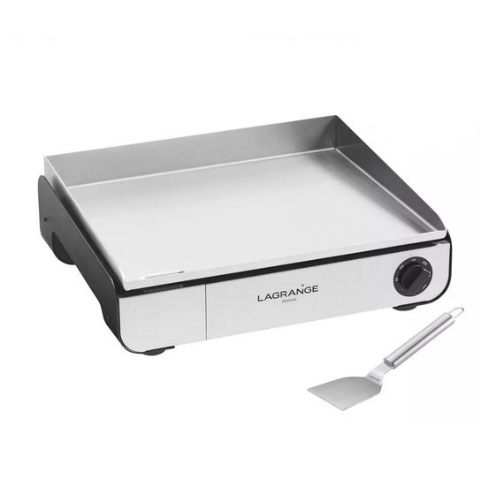 Plancha électrique 2500w plaque en acier inoxydable 50x40cm - 219301