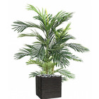 Joli palmier areca artificiel en pot multitroncs h 85 cm vert - dimhaut: h 85 cm
