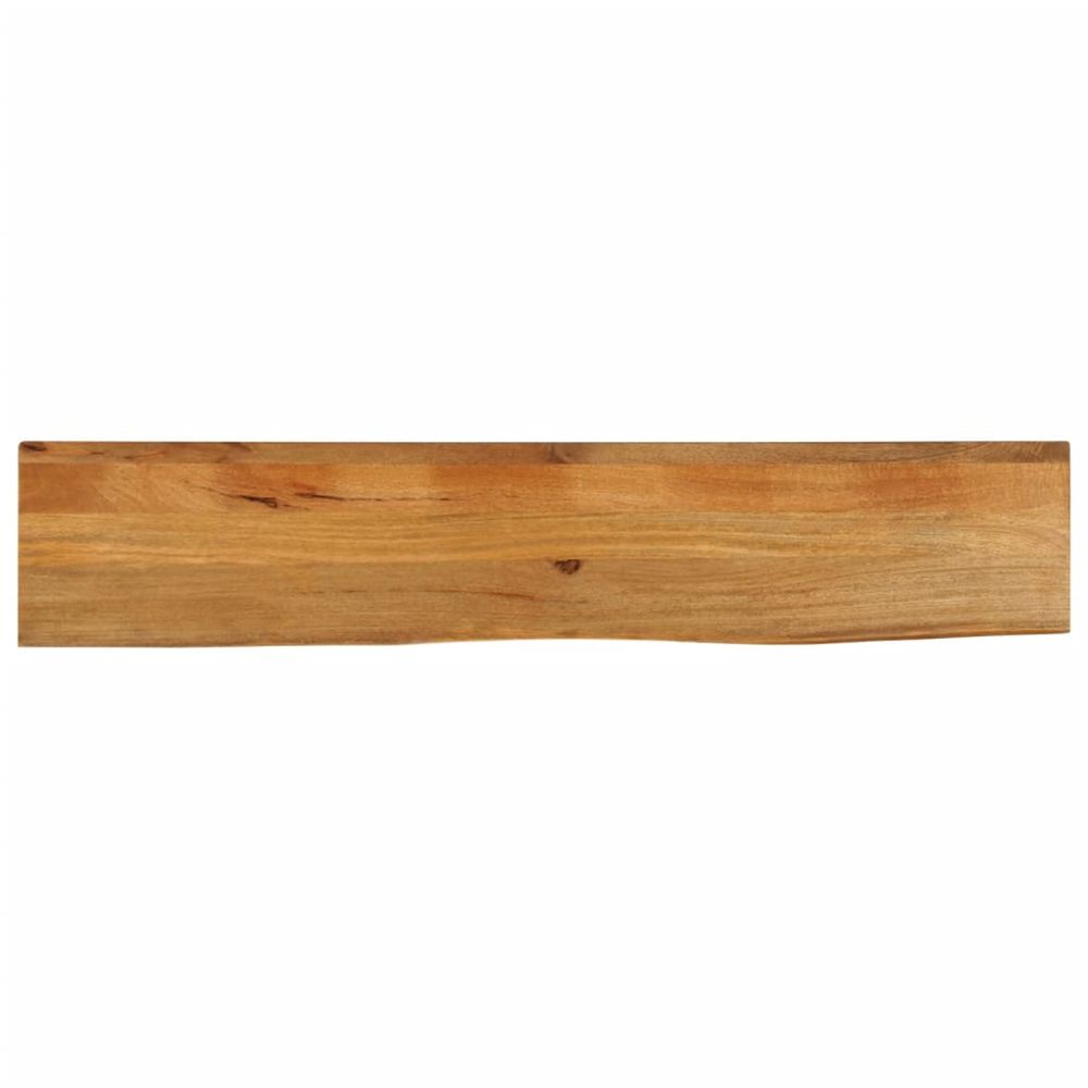 Dessus de table à bord vivant 160x30x2,5cm bois massif manguier
