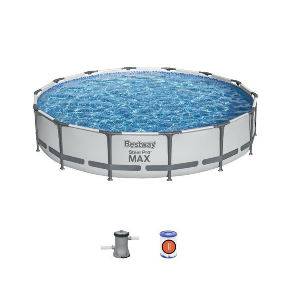 Piscine tubulaire steel pro max ronde 4,27 x 0,84 m