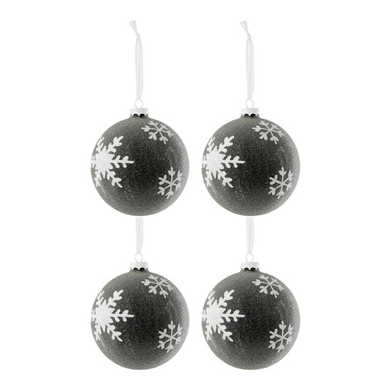 Lot de 4 boules de noël