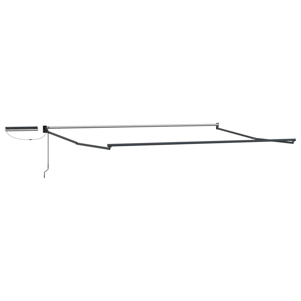 Cadre de store rétractable électrique anthracite 4,5 × 3 m