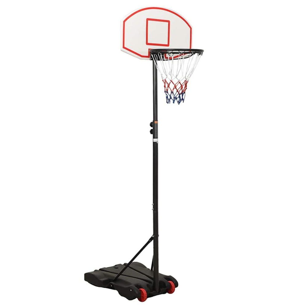 Support de basket-ball blanc 216-250 cm polyéthylène